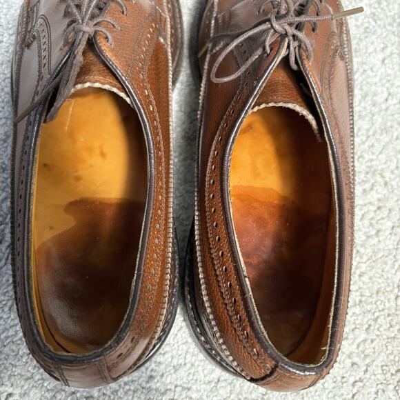 Florsheim Men\'s Royal Imperial Brogue Wingtips 97625 Size 10.5 B Brown Leather main image 10